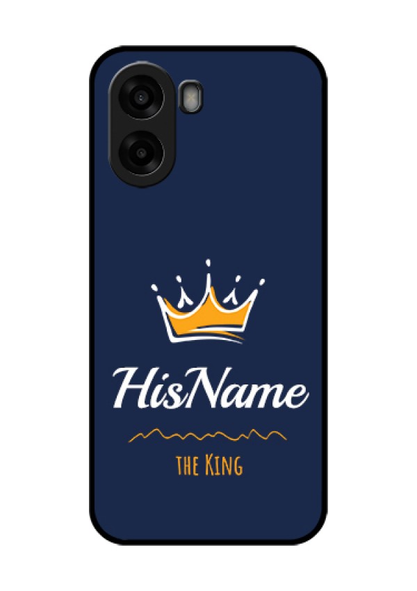 Oppo A6s 5G Custom Glass Phone Case - King With Name Design