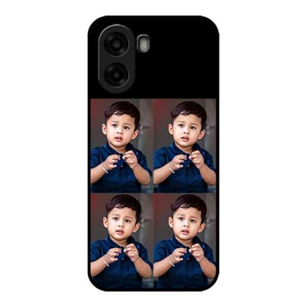 Oppo A6s 5G Custom Glass Phone Case - 4 Image Holder Design