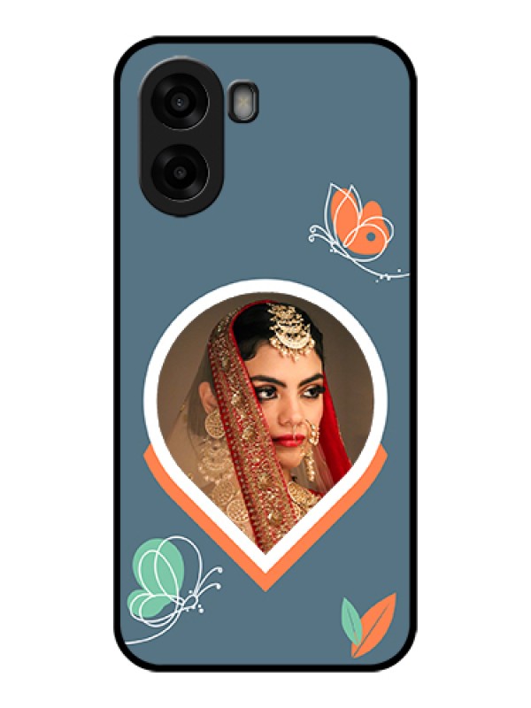 Custom Oppo A6s 5G Custom Glass Phone Case - Droplet Butterflies Design