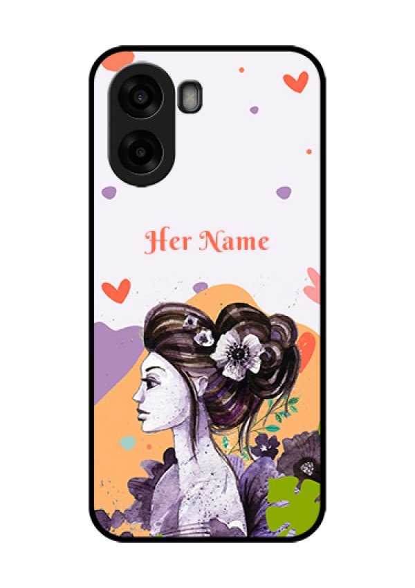 Oppo A6s 5G Custom Glass Phone Case - Woman And Nature Design