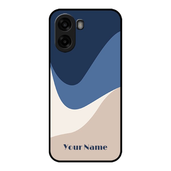 Oppo A6s 5G Custom Glass Phone Case - Abstract Drip Art Design