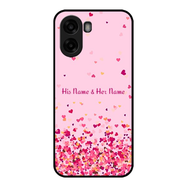 Oppo A6s 5G Custom Glass Phone Case - Floating Hearts Design Oppo A6s 5G Custom Glass Phone Case - Floating Hearts Design
