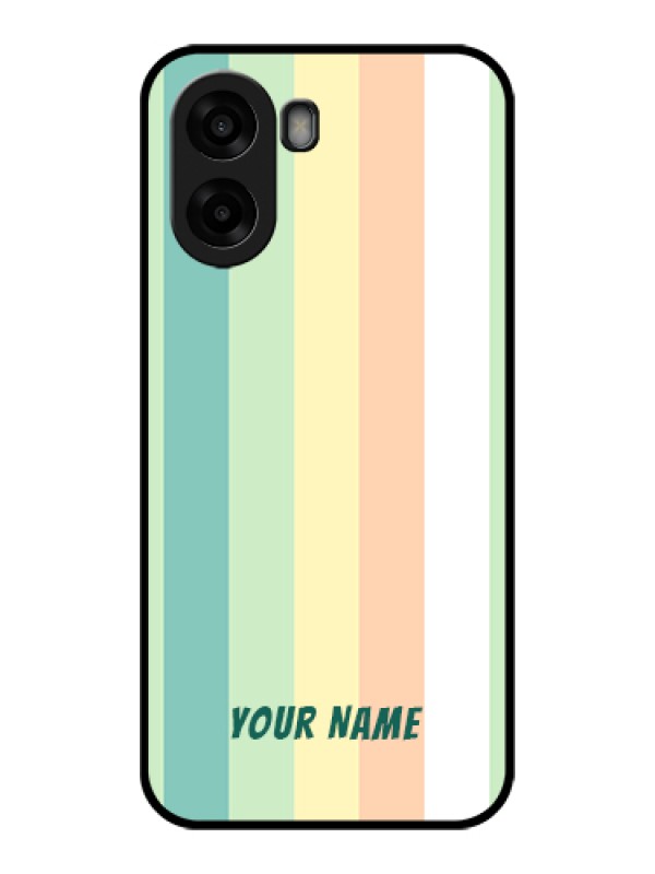 Custom Oppo A6s 5G Custom Glass Phone Case - Multi - Colour Stripes Design
