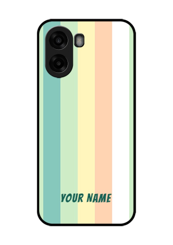 Oppo A6s 5G Custom Glass Phone Case - Multi - Colour Stripes Design
