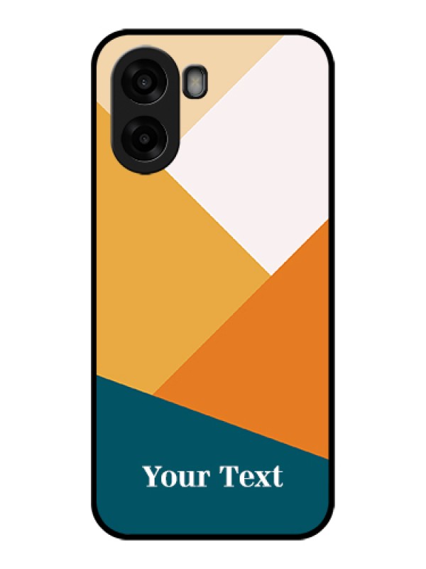 Custom Oppo A6s 5G Custom Glass Phone Case - Stacked Multi - Colour Design