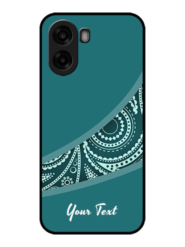 Custom Oppo A6s 5G Custom Glass Phone Case - Semi Visible Floral Design