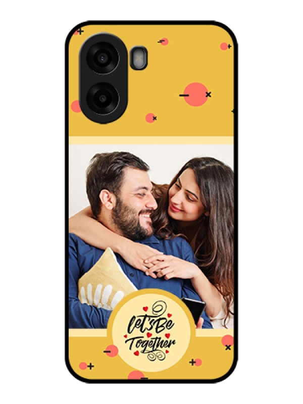 Custom Oppo A6s 5G Custom Glass Phone Case - Lets Be Together Design