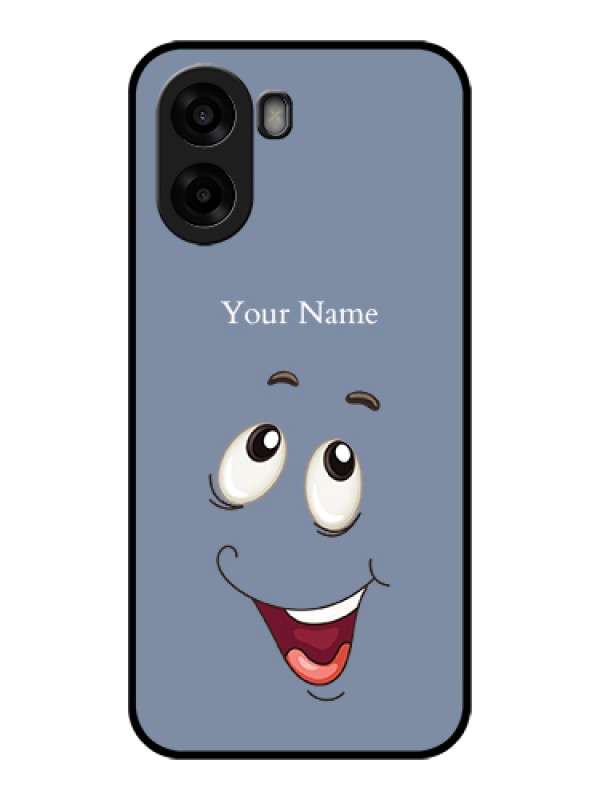 Custom Oppo A6s 5G Custom Glass Phone Case - Laughing Cartoon Face Design