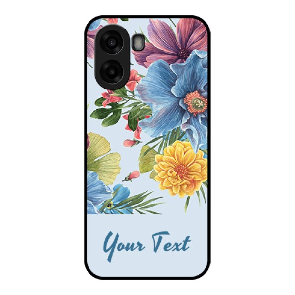 Oppo A6s 5G Custom Glass Phone Case - Stunning Watercolored Flowers Painting Design Oppo A6s 5G Custom Glass Phone Case - Stunning Watercolored Flowers Painting Design