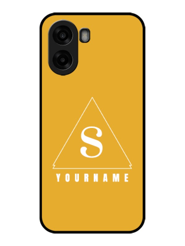 Custom Oppo A6s 5G Custom Glass Phone Case - Simple Triangle Design