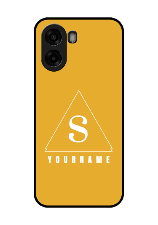 Oppo A6s 5G Custom Glass Phone Case - Simple Triangle Design
