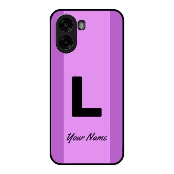 Oppo A6s 5G Custom Glass Phone Case - Tricolor Custom Text Design
