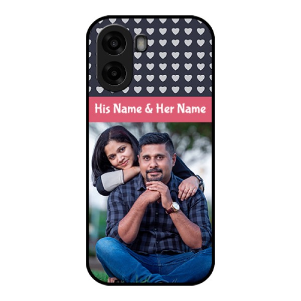 Oppo A6x 4G Custom Glass Phone Case - Love Symbols Design