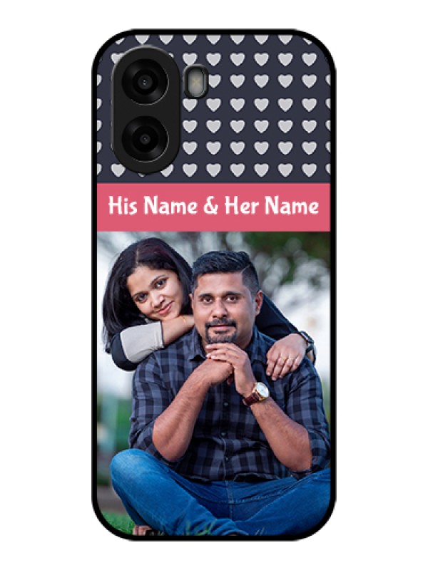 Custom Oppo A6x 4G Custom Glass Phone Case - Love Symbols Design