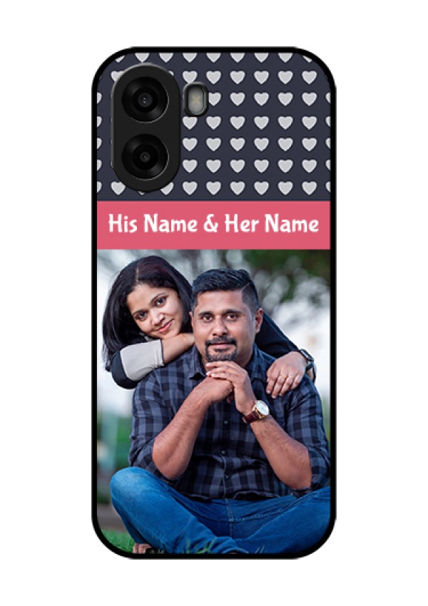 Oppo A6x 4G Custom Glass Phone Case - Love Symbols Design