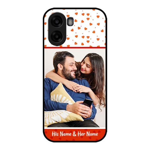 Oppo A6x 4G Custom Glass Phone Case - Orange Love Symbol Design Oppo A6x 4G Custom Glass Phone Case - Orange Love Symbol Design