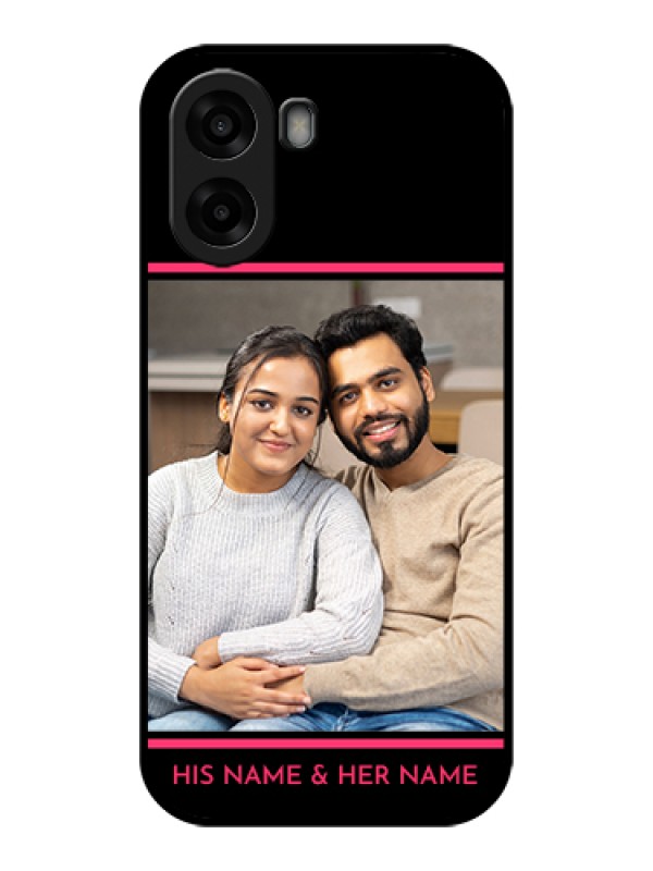 Custom Oppo A6x 4G Custom Glass Phone Case - With Add Text Design