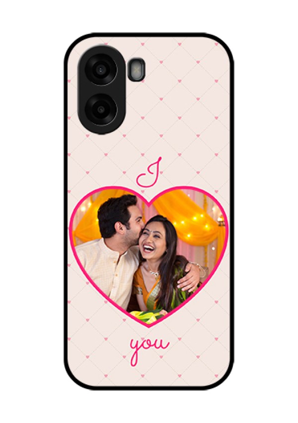 Oppo A6x 4G Custom Glass Phone Case - Heart Shape Design