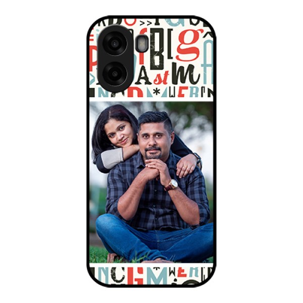 Oppo A6x 4G Custom Glass Phone Case - Alphabet Design