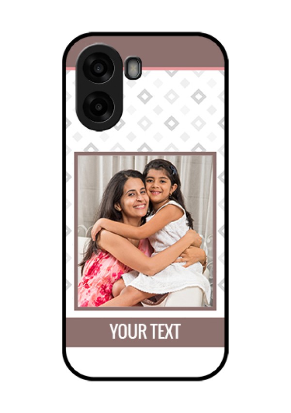 Oppo A6x 4G Custom Glass Phone Case - Simple Diamond Design