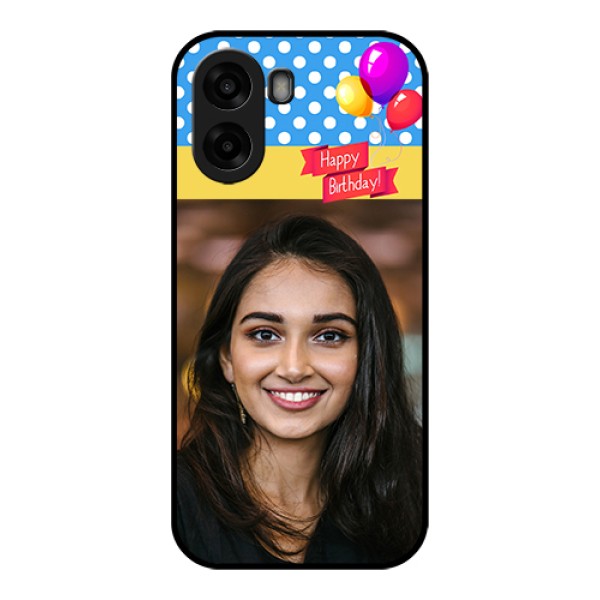 Oppo A6x 4G Custom Glass Phone Case - Happy Birthday Design