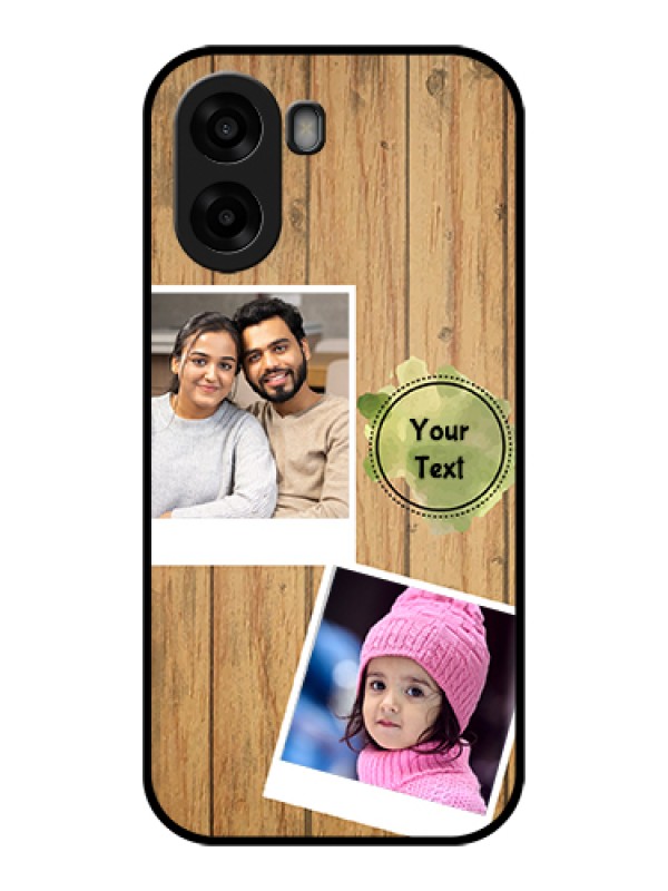 Custom Oppo A6x 4G Custom Glass Phone Case - Wooden Texture Design
