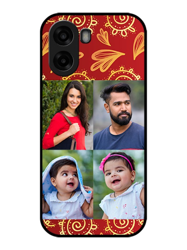 Custom Oppo A6x 4G Custom Glass Phone Case - 4 Image Traditional Design