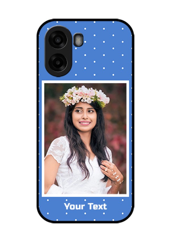 Oppo A6x 4G Custom Glass Phone Case - Polka Dots Design
