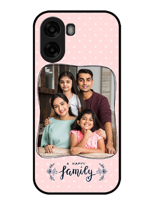 Custom Oppo A6x 4G Custom Glass Phone Case - Family With Dots Design