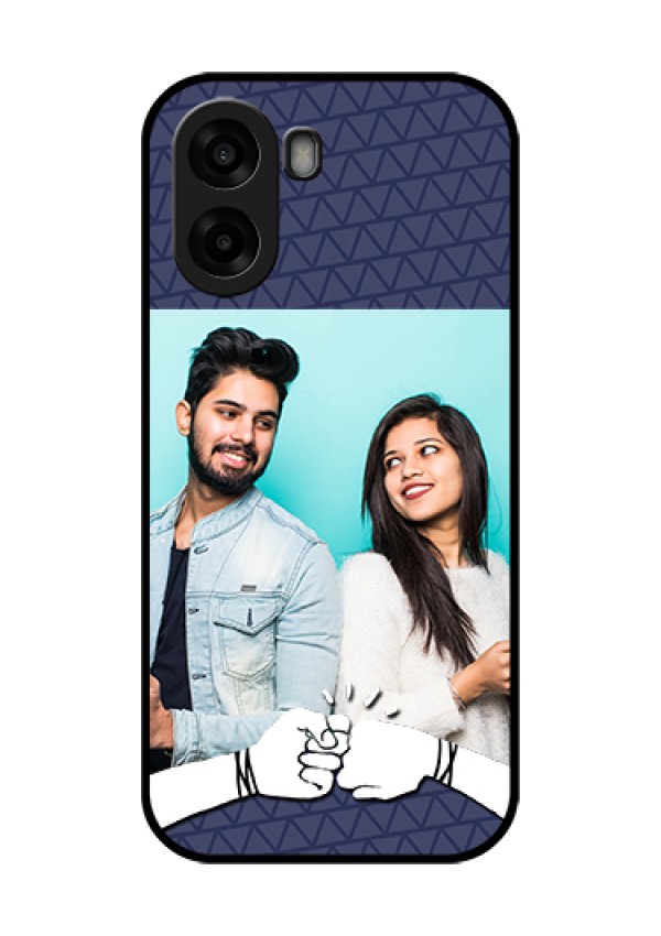 Oppo A6x 4G Custom Glass Phone Case - With Best Friends Design