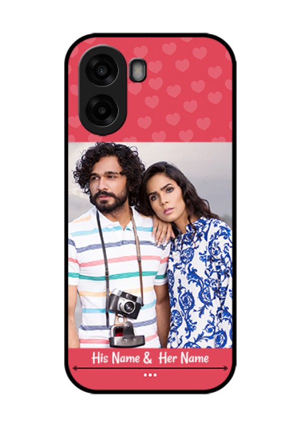 Oppo A6x 4G Custom Glass Phone Case - Simple Love Design