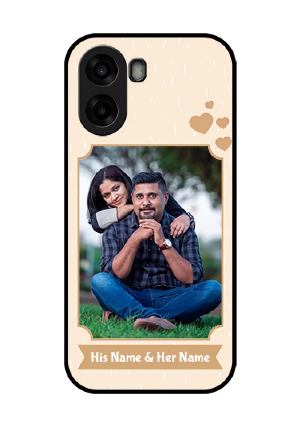 Oppo A6x 4G Custom Glass Phone Case - With Confetti Love Design