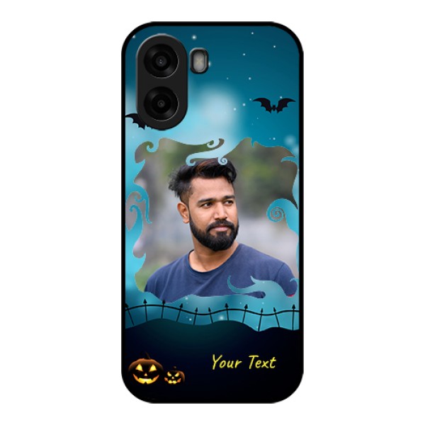 Oppo A6x 4G Custom Glass Phone Case - Halloween Frame Design