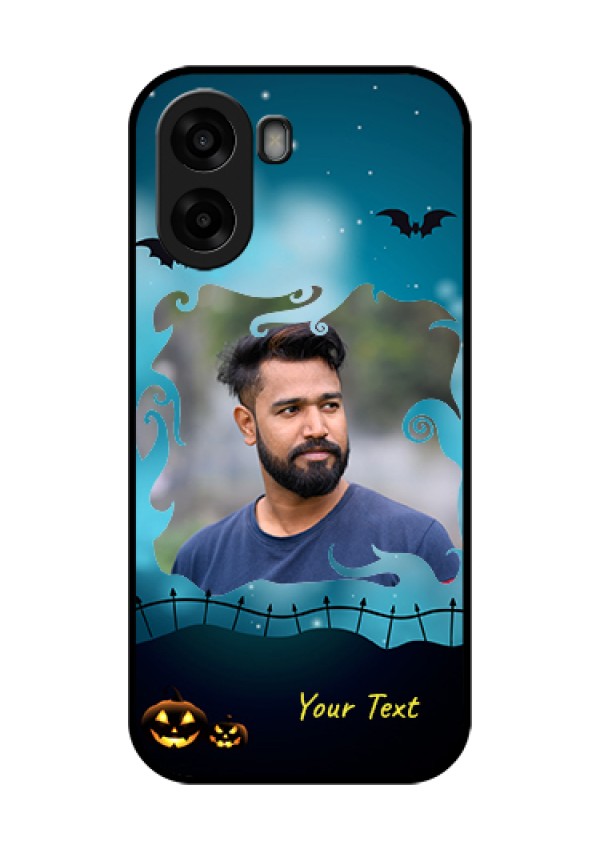 Oppo A6x 4G Custom Glass Phone Case - Halloween Frame Design