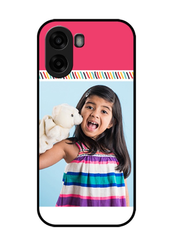 Oppo A6x 4G Custom Glass Phone Case - Line Art Design
