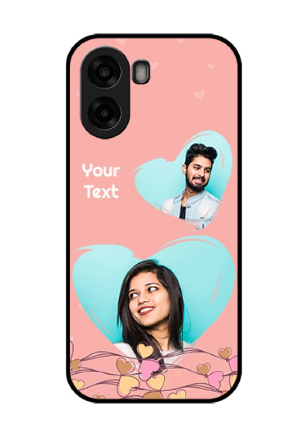 Oppo A6x 4G Custom Glass Phone Case - Love Doodle Design