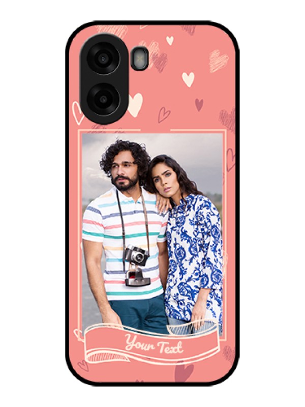 Custom Oppo A6x 4G Custom Glass Phone Case - Love Doodle Art Design