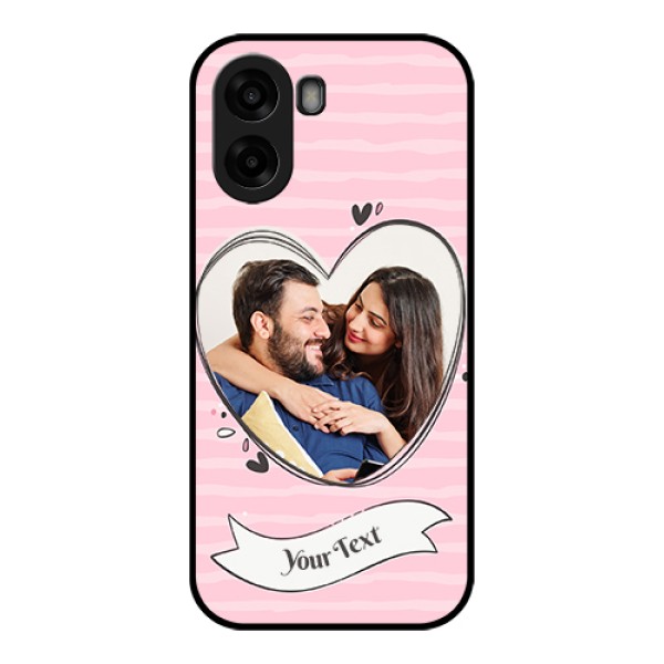 Oppo A6x 4G Custom Glass Phone Case - Vintage Heart Design