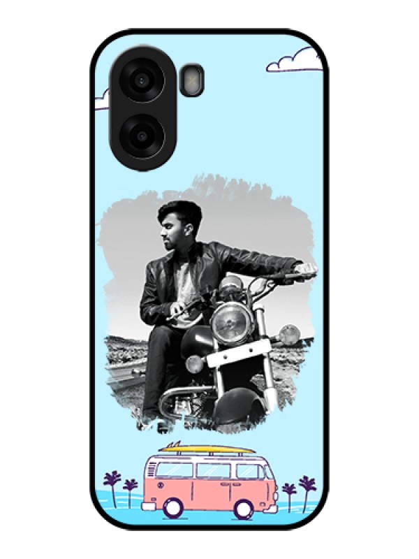 Custom Oppo A6x 4G Custom Glass Phone Case - Travel & Adventure Design