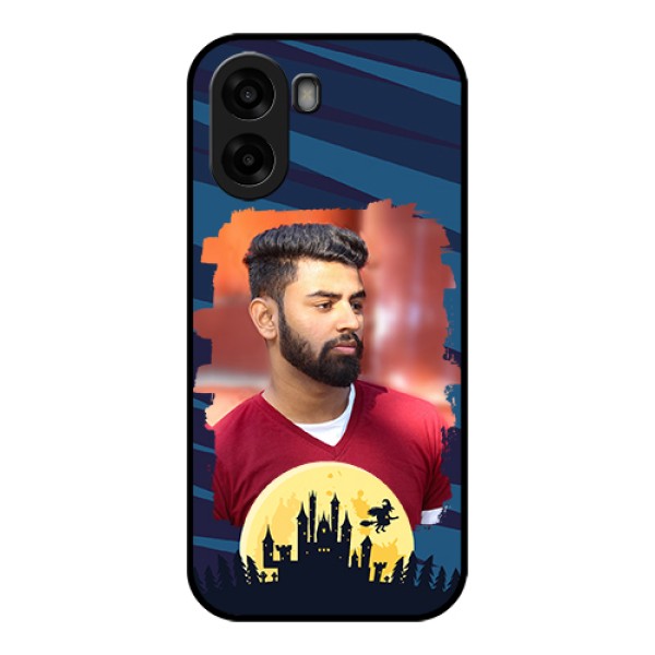 Oppo A6x 4G Custom Glass Phone Case - Halloween Witch Design