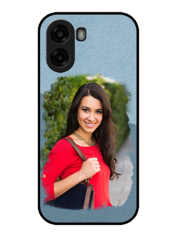 Custom Oppo A6x 4G Custom Glass Phone Case - Grunge Line Art Design