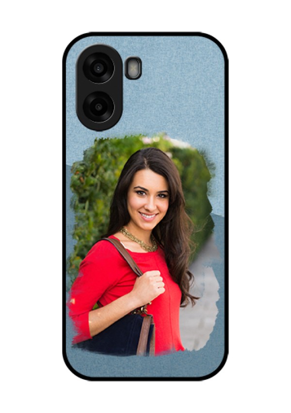 Oppo A6x 4G Custom Glass Phone Case - Grunge Line Art Design