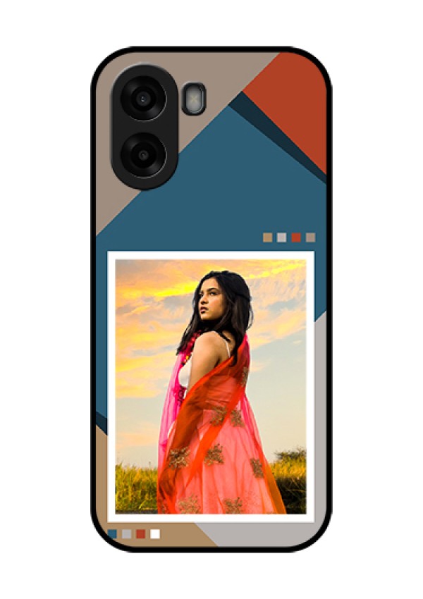 Oppo A6x 4G Custom Glass Phone Case - Retro Color Pallet Design