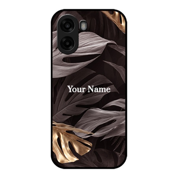 Oppo A6x 4G Custom Glass Phone Case - Wild Leaves Digital Paint Design Oppo A6x 4G Custom Glass Phone Case - Wild Leaves Digital Paint Design