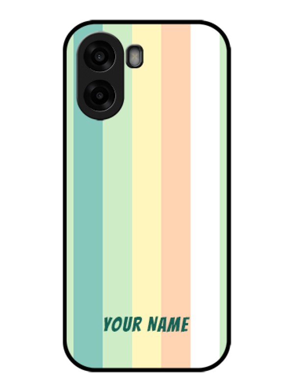 Custom Oppo A6x 4G Custom Glass Phone Case - Multi - Colour Stripes Design