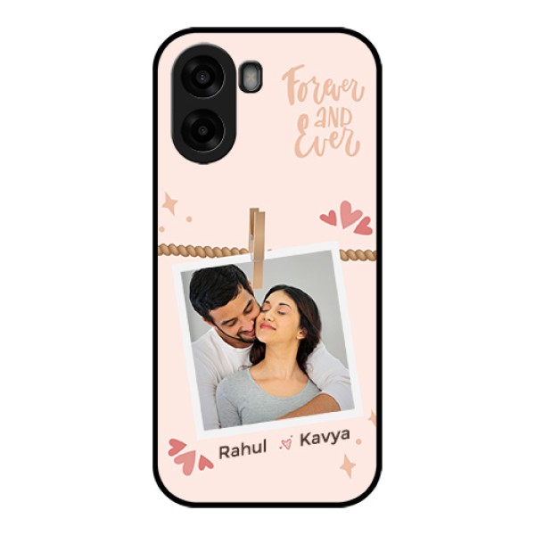 Oppo A6x 4G Custom Glass Phone Case - Forever And Ever Love Design Oppo A6x 4G Custom Glass Phone Case - Forever And Ever Love Design