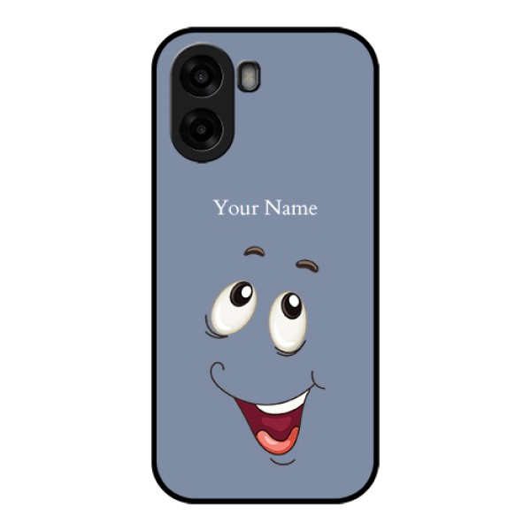 Oppo A6x 4G Custom Glass Phone Case - Laughing Cartoon Face Design Oppo A6x 4G Custom Glass Phone Case - Laughing Cartoon Face Design