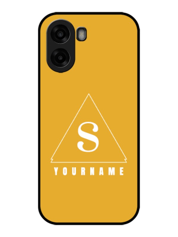 Custom Oppo A6x 4G Custom Glass Phone Case - Simple Triangle Design