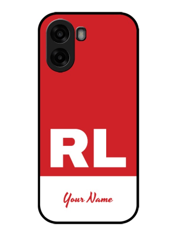 Custom Oppo A6x 4G Custom Glass Phone Case - Dual Tone Custom Text Design