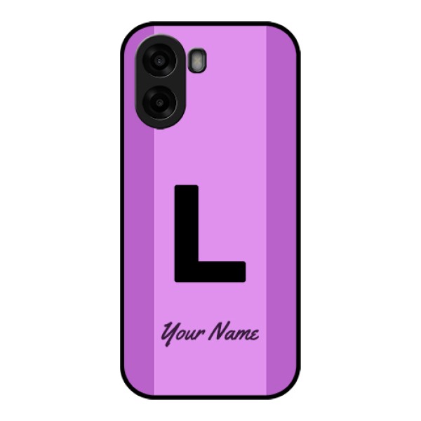 Oppo A6x 4G Custom Glass Phone Case - Tricolor Custom Text Design